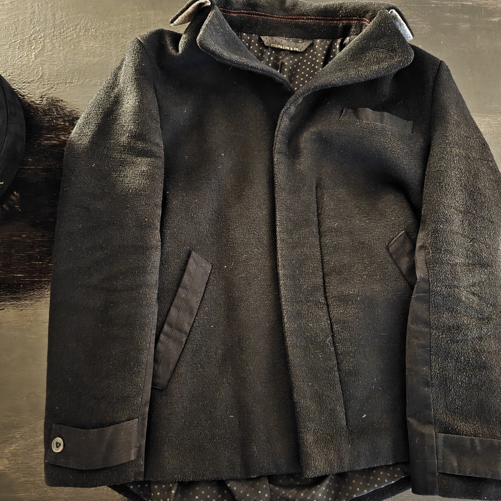 Stylish Black Kids Pea Coat